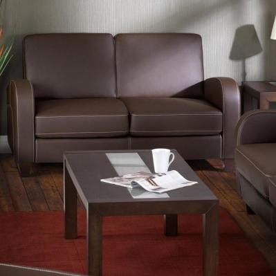 Vivo Sofa bed Chestnut Faux Leather