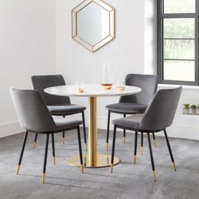 Palermo dining table & grey Delaunay chairs