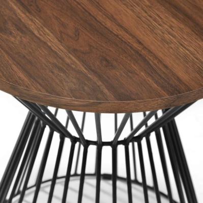Jersey Lamp Table Walnut Details