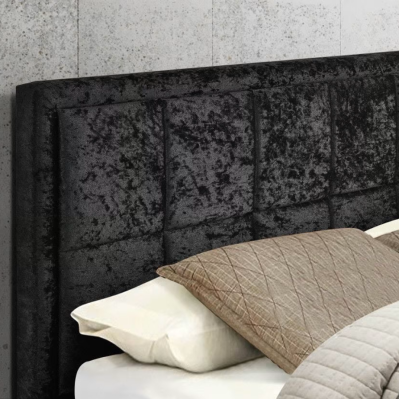Hannover Fabric Ottoman Bed - Black