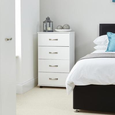 Solo 4 Drawer Chest - White