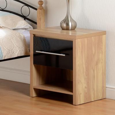 Seville Black Bedside